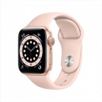 Смарт-часы Apple Watch Series 6, 40 мм, корпус из алюминия золотого цвета, спортивный ремешок