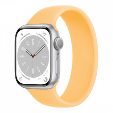 Apple Watch Series 8, 45 мм корпус из алюминия серебристого цвета, ремешок цвета «Sunglow» фото