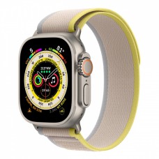 Apple Watch Ultra, 49 мм корпус из титана + ремешок Trail цвета «Yellow/Beige» фото