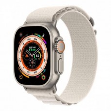 Apple Watch Ultra, 49 мм корпус из титана + ремешок Alpine цвета «Starlight» фото