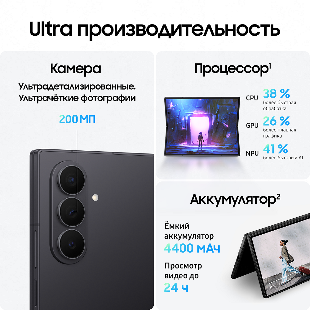 Смартфон Samsung Galaxy Z Fold7 512 ГБ Черный