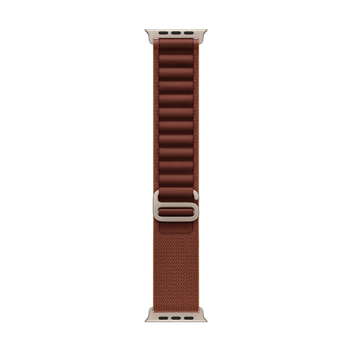 Apple Watch Ultra 4, 49 мм корпус из титана цвета «Natural», ремешок Alpine Loop цвета «Burgundy» размера S