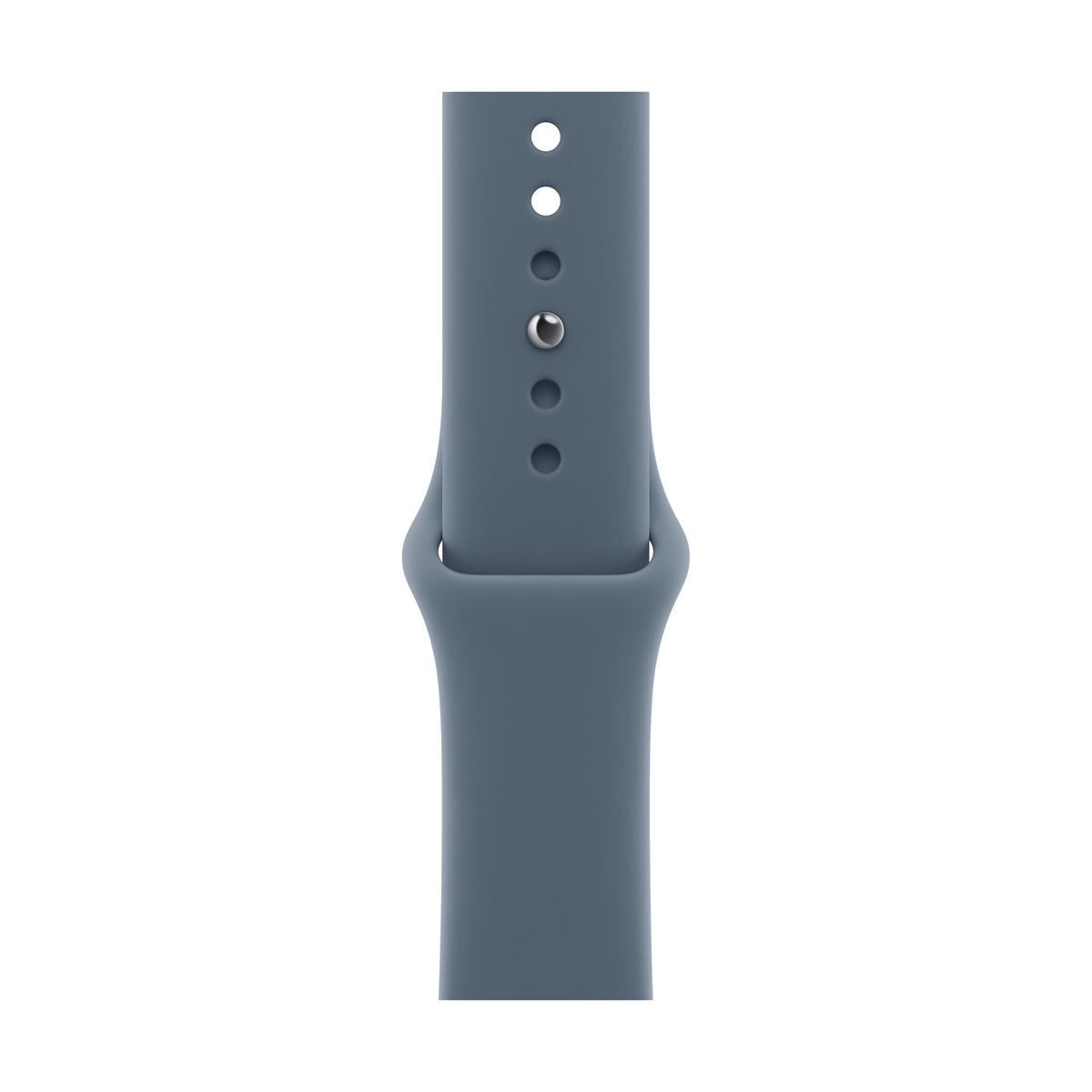 Apple Watch Series 11, 42 мм корпус из алюминия цвета «Silver», ремешок Sport Band цвета «Anchor Blue»