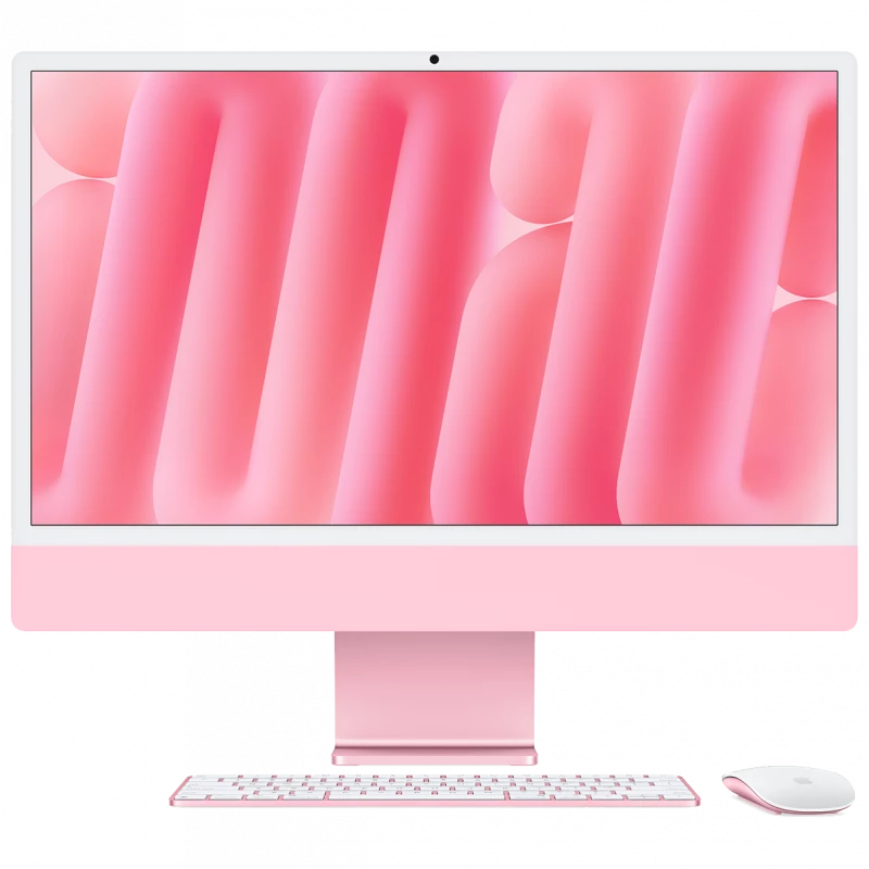 Apple iMac 24" Retina 4,5K, M4 (8C CPU, 8C GPU, 2024), 16 ГБ, 512 ГБ SSD, Розовый